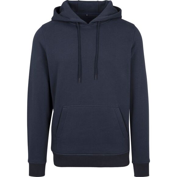 Build Your Brand Mens Heavy Pullover Hoodie / Navy